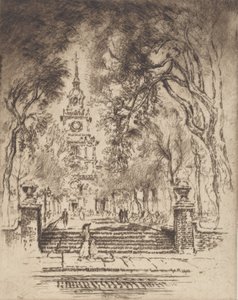 Meydan, Bağımsızlık Meydanı, Philadelphia, 1920. by Joseph Pennell