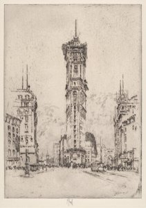 Times Binası by Joseph Pennell