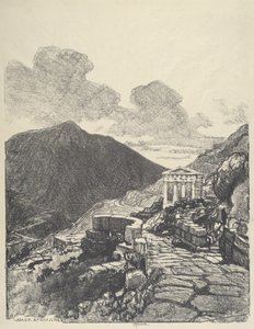 Atina Hazinesi, Delphi by Joseph Pennell