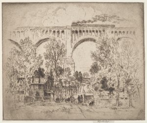 Viyadük, D., L. & W., Nicholson, Pa. by Joseph Pennell