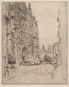 Piskoposluk Sarayı, Beauvais Kuleleri by Joseph Pennell