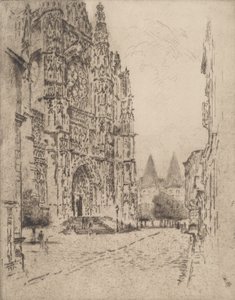 Piskoposluk Sarayı Kuleleri, Beauvais, 1907. by Joseph Pennell