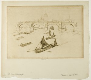 Waterloo Köprüsü by Joseph Pennell