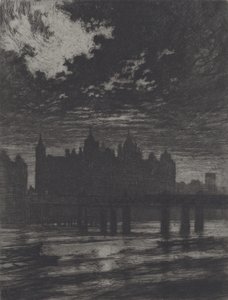 Whitehall Mahkemesi, 1903. by Joseph Pennell