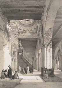 12. İç, İbn Toûloûn Camii, 1843. by Joseph Philibert Girault De Prangey