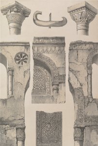 13. Detaylar, İbn Toûloûn Camii, 1843. by Joseph Philibert Girault De Prangey