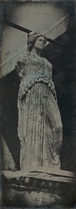 Caryatid, Erechtheion, Atina, 1842. by Joseph Philibert Girault De Prangey