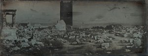 Harabeler ve Ön Plan, Akropolis, Atina, 1842. by Joseph Philibert Girault De Prangey