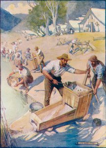 Tüm Gün Boyunca Kazmanın Sesi ve Beşiğin Gürültüsü Duyuldu, c1908, c1920.