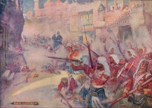 İngiliz Askerleri Sokaklarda Savaşırken Görüldü, 1908, c1920.