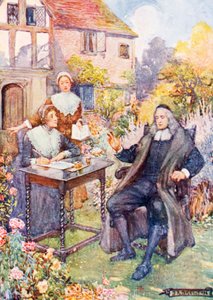 John Milton bahçesinde by Joseph Ratcliffe Skelton