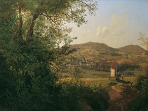 Pöggstall'ın görünümü by Joseph Rebell