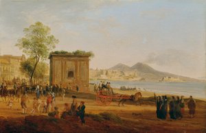 Popüler yaşamdan sahnelerle Napoli Körfezi
