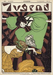 Jugend dergisi için kapak illüstrasyonu by Joseph Rudolf Witzel