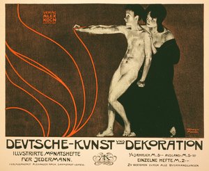 Deutsche Kunst und Dekoration reklam afişinin çoğaltılması, herkes için aylık resimli bir inceleme, 1898