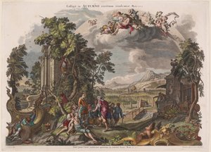 Sonbahar by Joseph Sebastian Klauber, Johann Baptist Klauber, after Johann Wolfgang Baumgartner