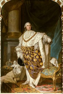 Kutsal kostümlü Fransa Kralı Louis XVI