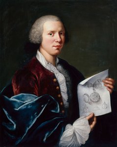 Bir parşömen tutan Ferdinand Berthoud