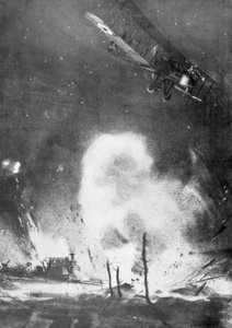 Alman hatları üzerinde İngiliz hava bombardımanı, I. Dünya Savaşı, 1914-1918 1926 by Joseph Simpson