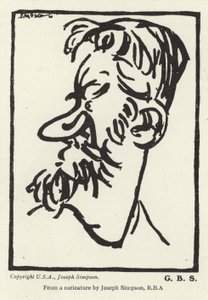 Caricature of George Bernard Shaw 