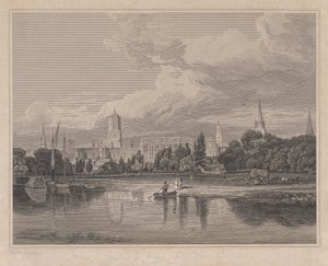 Meadows'tan Christ Church'ün güney görünümü vb. by Joseph Skelton