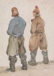 Arkadan Görülen İki Balıkçı by Joseph Stannard