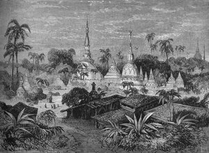 Pagodalar, Pegu yakınlarında, c1880