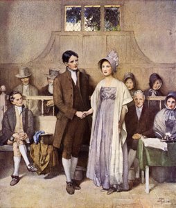 Bir Quaker Düğünü, Aşk ve Sadakat (renkli taş)