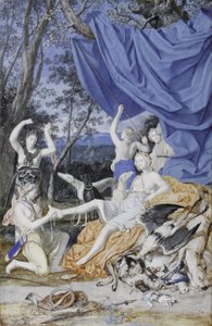 Fransızca: Diana rolünde Avusturyalı Marie-Thérèse by Joseph Werner the Younger