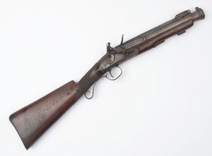 İrlanda Gönüllülerine verilen yaylı süngü ile Blunderbuss, c.c.1815 (blunderbuss, çakmaktaşı)