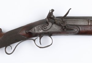 İrlanda Gönüllülerine verilen yaylı süngü ile Blunderbuss, c.c.1815 (blunderbuss, çakmaktaşı)