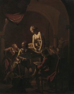 Lamplight'tan Akademi by Joseph Wright of Derby