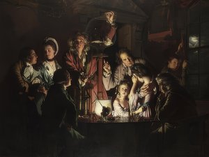 Hava pompasındaki kuşla yapılan deney. 1768 by Joseph Wright of Derby
