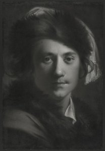 Kürk Şapkalı Otoportre by Joseph Wright of Derby