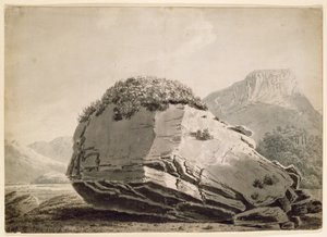 Bowderstone Borrowdale by Joseph Wright of Derby