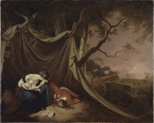 Ölü Asker, c.1789 (tuval üzerine yağlı boya) by Joseph Wright of Derby