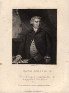 Charles James Fox (1749-1806), John William Cook tarafından oyulmuş (gravür) by Joshua (after) Reynolds