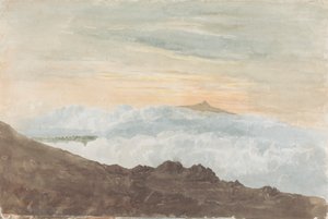 Bulutlu Dağlık Manzara by Joshua Cristall
