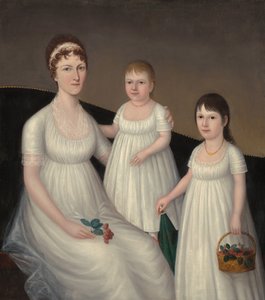 Grace Allison McCurdy Bayan Hugh McCurdy ve Kızları, Mary Jane ve Letitia Grace, c1806.
