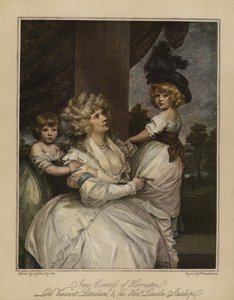 Harrington'lu Jane Kontes, Lord Vikont Petersham ve Saygıdeğer Lincoln Stanhope by Joshua Reynolds