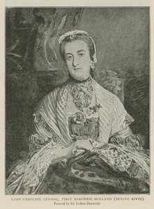 Leydi Caroline Lennox, Birinci Barones Hollanda by Joshua Reynolds
