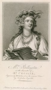 Bayan Billington, St Cecilia karakterinde by Joshua Reynolds