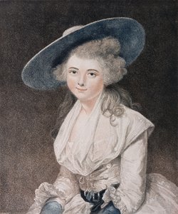 Francesco Bartolozzi (1727-1815) tarafından oyulmuş Sayın Bayan Bingham (d.1831) E. M. Diemar tarafından yayınlanmıştır, 1786 (nokta gravürü) by Joshua Reynolds