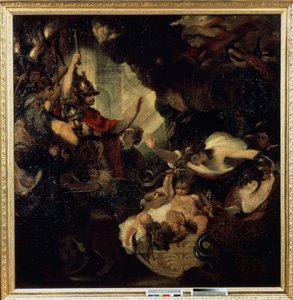 Yılanları Boğan Bebek Herkül, 1786-88 by Joshua Reynolds
