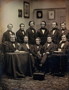 Boston Avukatları veya Din Adamları, yak. 1850. Yaratıcılar: Josiah Johnson Hawes, Albert Sands Southworth. by Josiah Johnson Hawes, Albert Sands Southworth