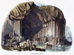 Doğa Olaylarından Fingals Mağarası, 1849