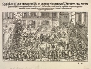 Bir Turnuva, 1565. by Josse Amman