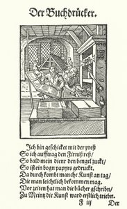 Kitap Yazıcısı (gravür) by Jost (after) Amman