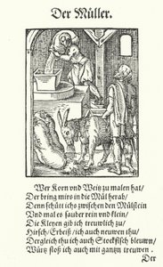 Miller (gravür) by Jost (after) Amman