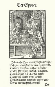 Spurrier (gravür) by Jost (after) Amman